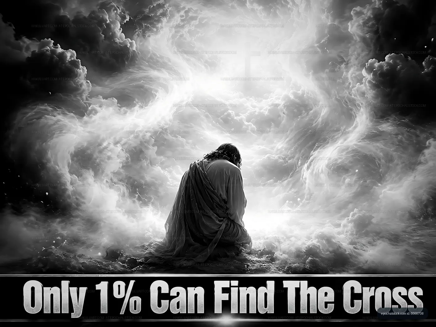 Only a small number can find the cross in dramatic clouds