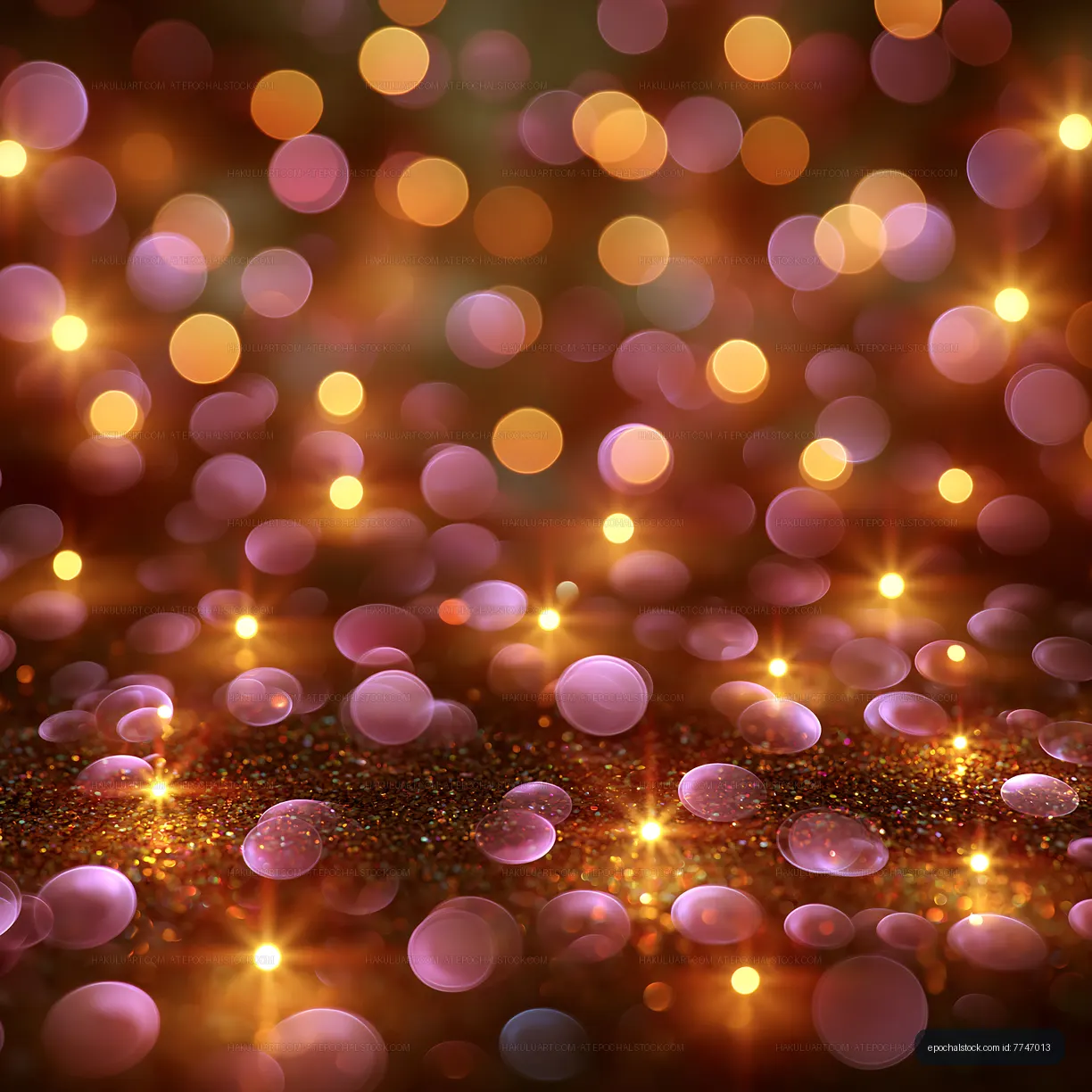Colorful bokeh lights creating a festive background