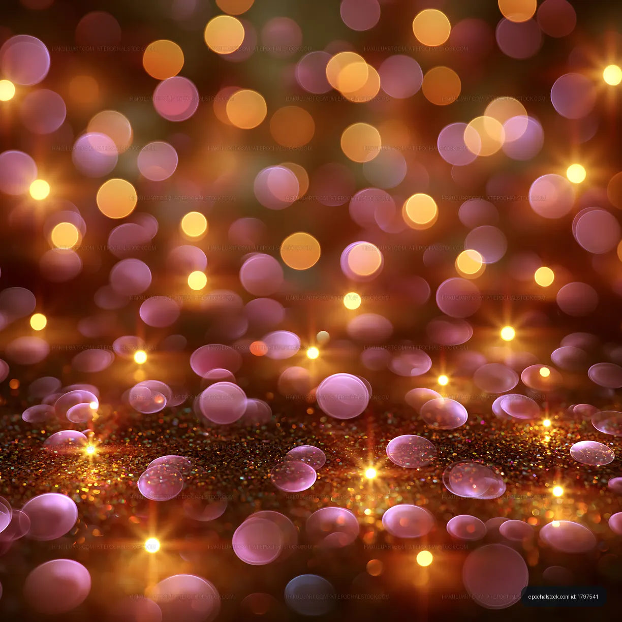 Colorful bokeh lights creating a festive background