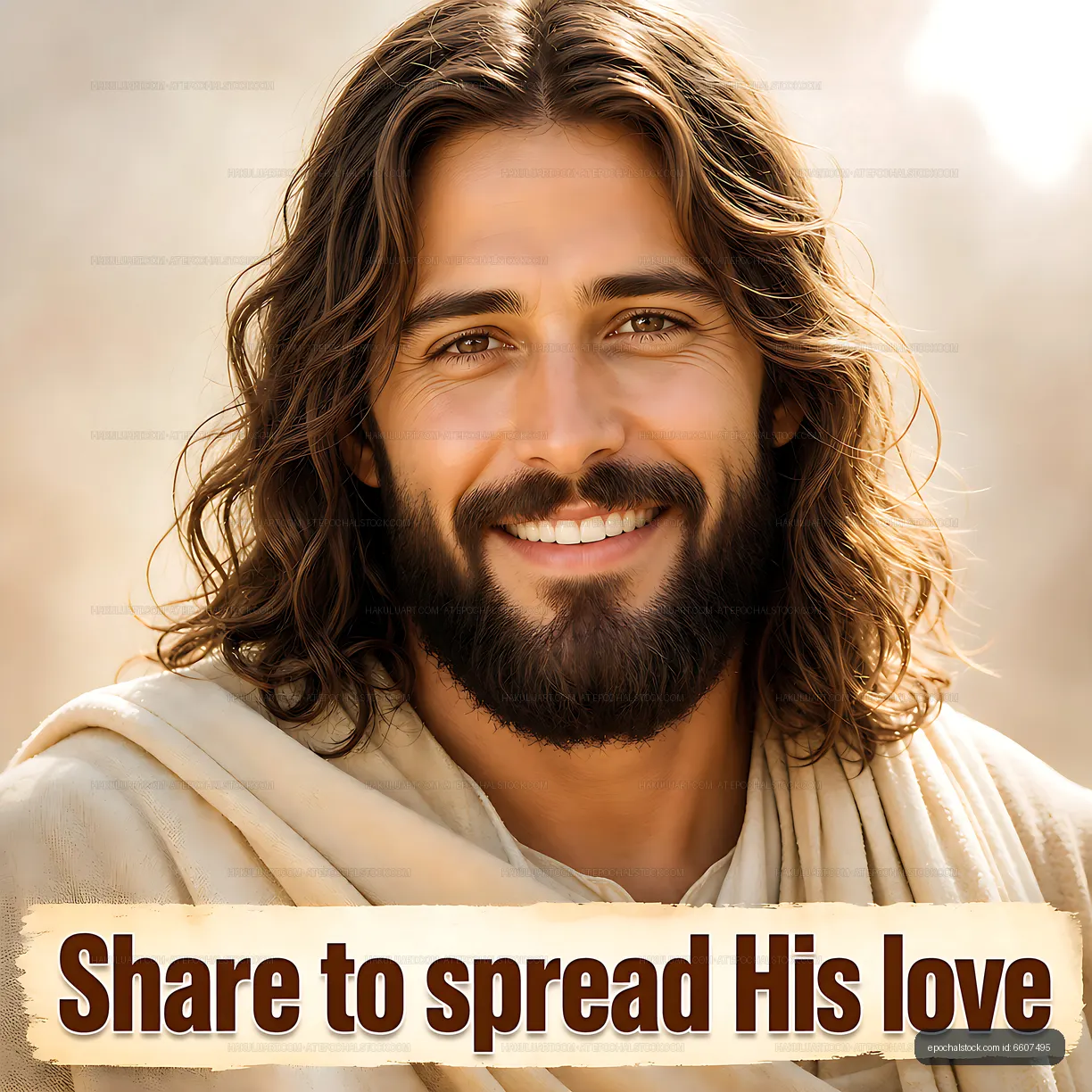Man with long hair and beard smiling in outdoor setting