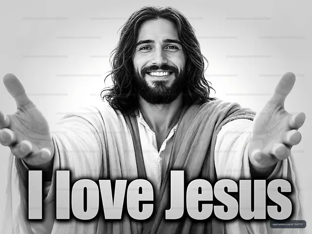 Man with open arms expresses love for Jesus