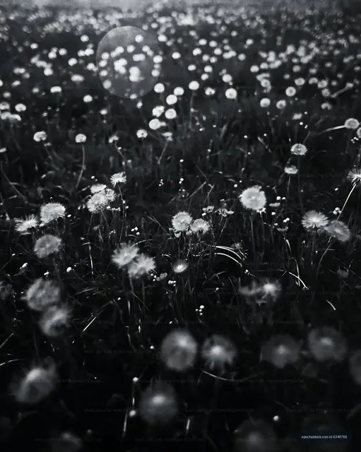 Dandelions blooming in a field during daylight hours
