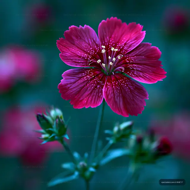 Beautiful flower with vivid petals in a garden setting