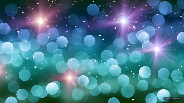 Colorful bokeh lights create a vibrant abstract background
