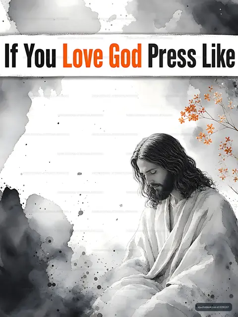 Religious art featuring Jesus with a positive message