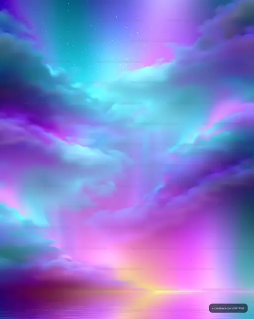 Colorful cloud sky during sunset