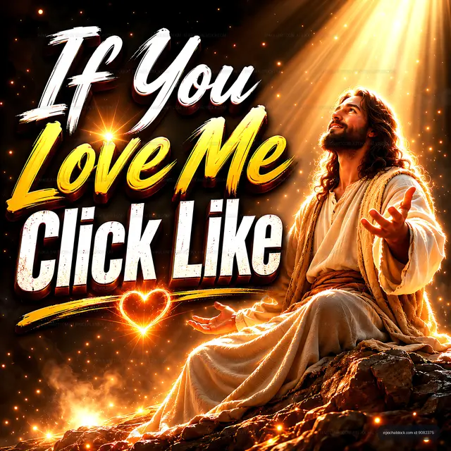 Spiritual figure in a glowing landscape with uplifting message