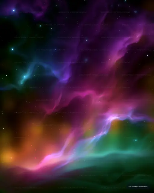 Colorful abstract cosmic background with swirling patterns