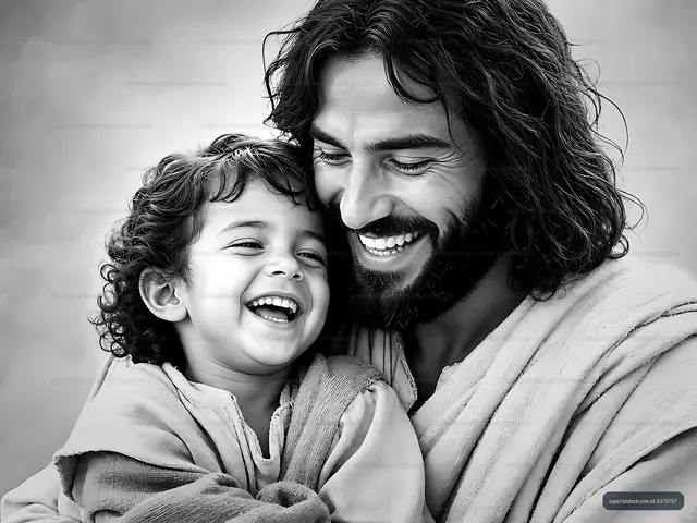 Father and child sharing a joyful moment